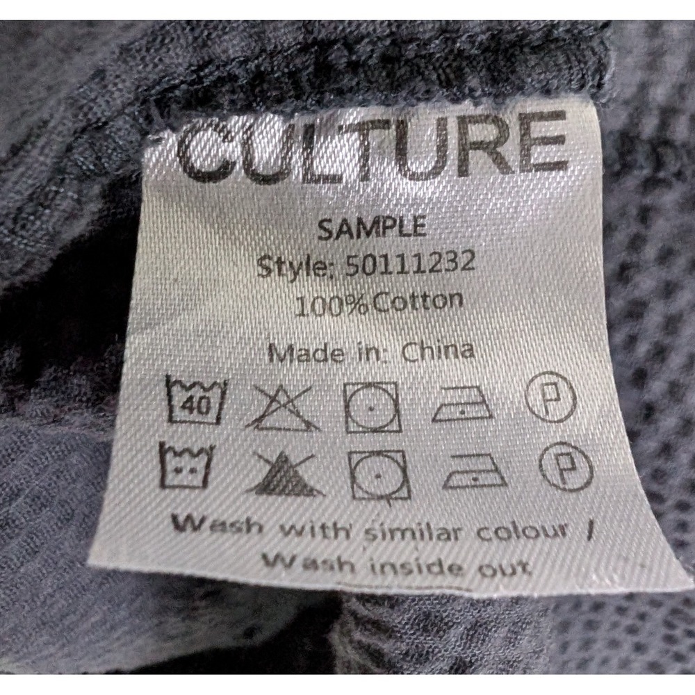 Culture Denmark Charcoal Gray Corduroy V-Neck Sack Dress Medium - 100% Cotton - Picture 13 of 16